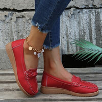 Modern Chic Wedge Loafers